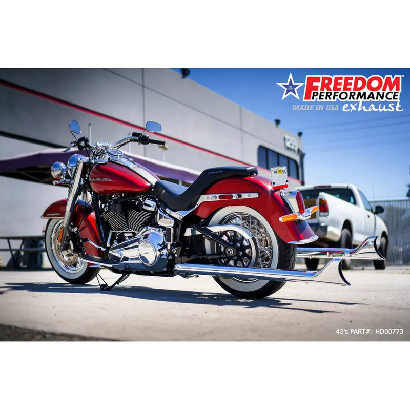 Freedom Performance Thorcat EC Approved Sharktail True Duals Auspuff für Harley