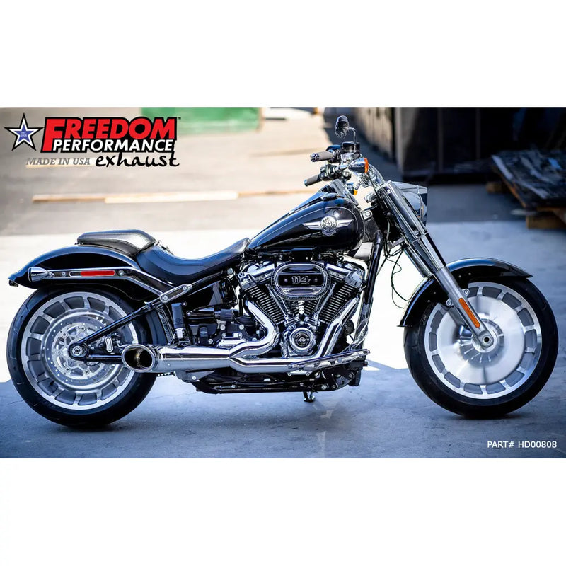 Freedom Performance Shorty Turn Out 2-into-1 Auspuff für Harley