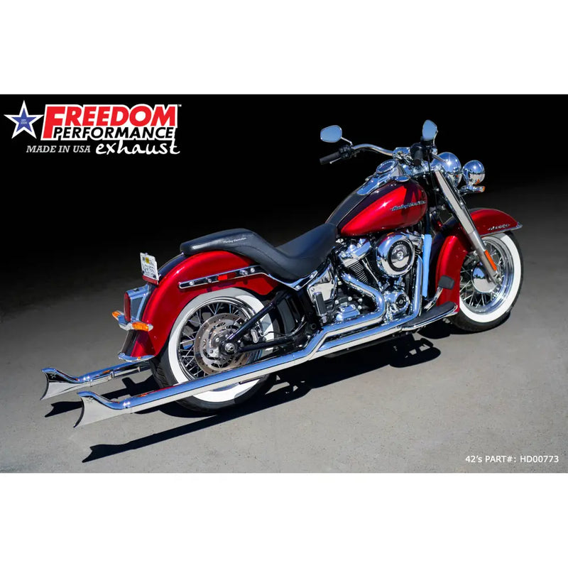 Freedom Performance Thorcat EC Approved Sharktail True Duals Auspuff für Harley