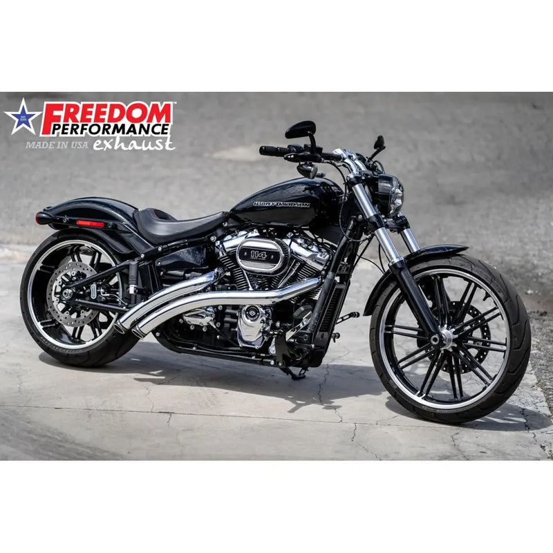 Freedom Performance Radical Radius Slash Cut Auspuff für Harley