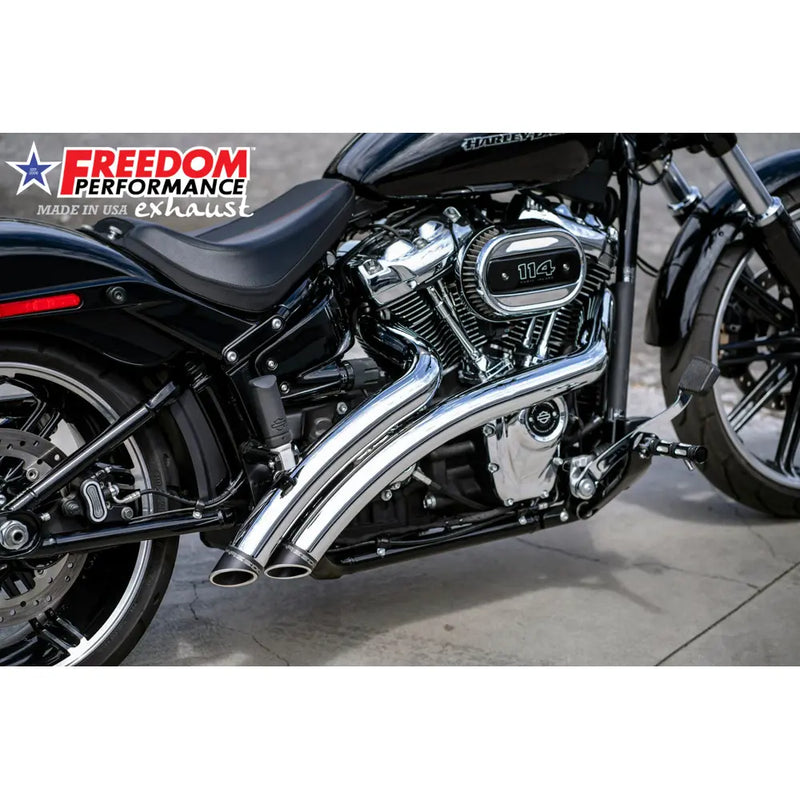 Freedom Performance Radical Radius Slash Cut Auspuff für Harley