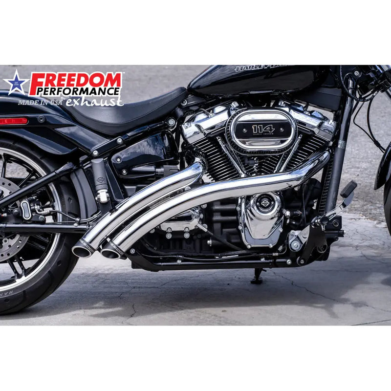 Freedom Performance Radical Radius Slash Cut Auspuff für Harley