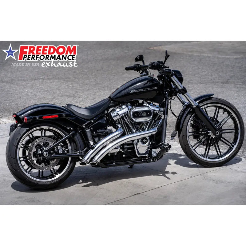 Freedom Performance Radical Radius Slash Cut Auspuff für Harley