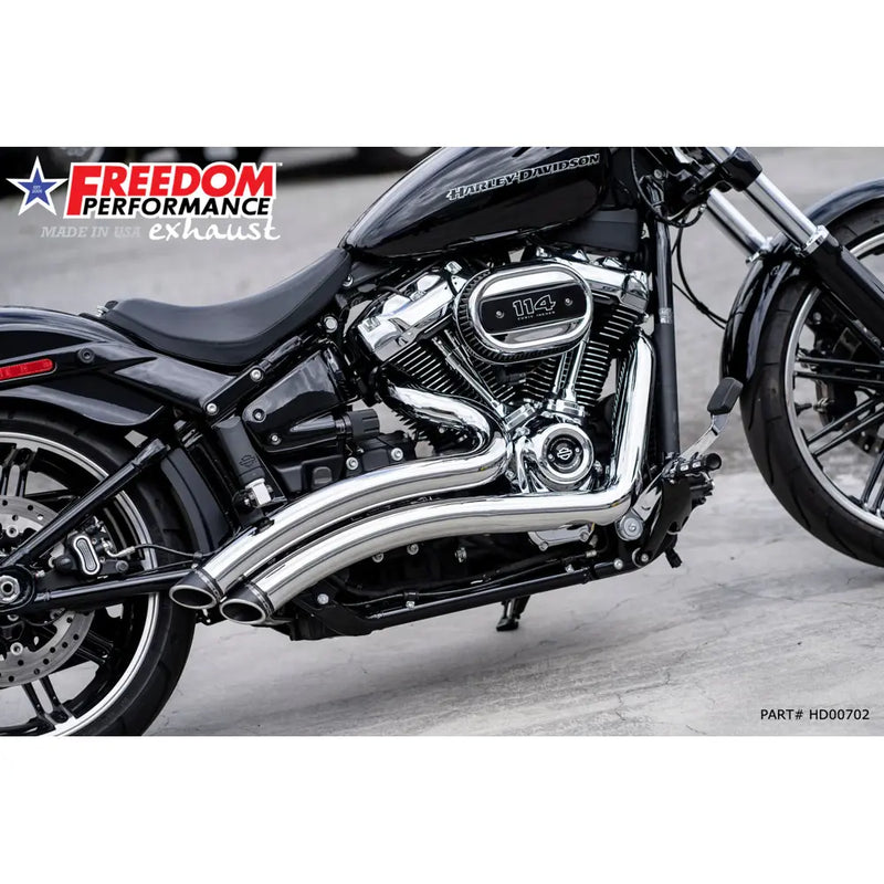 Freedom Performance Sharp Curve Radius Slash Cut Auspuff für Harley