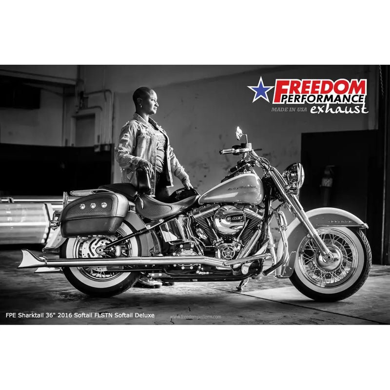 Freedom Performance Thorcat EC Approved Sharktail True Duals Auspuff für Harley