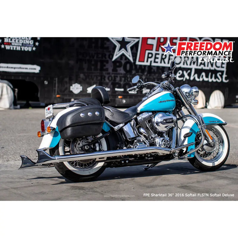 Freedom Performance Thorcat EC Approved Sharktail True Duals Auspuff für Harley