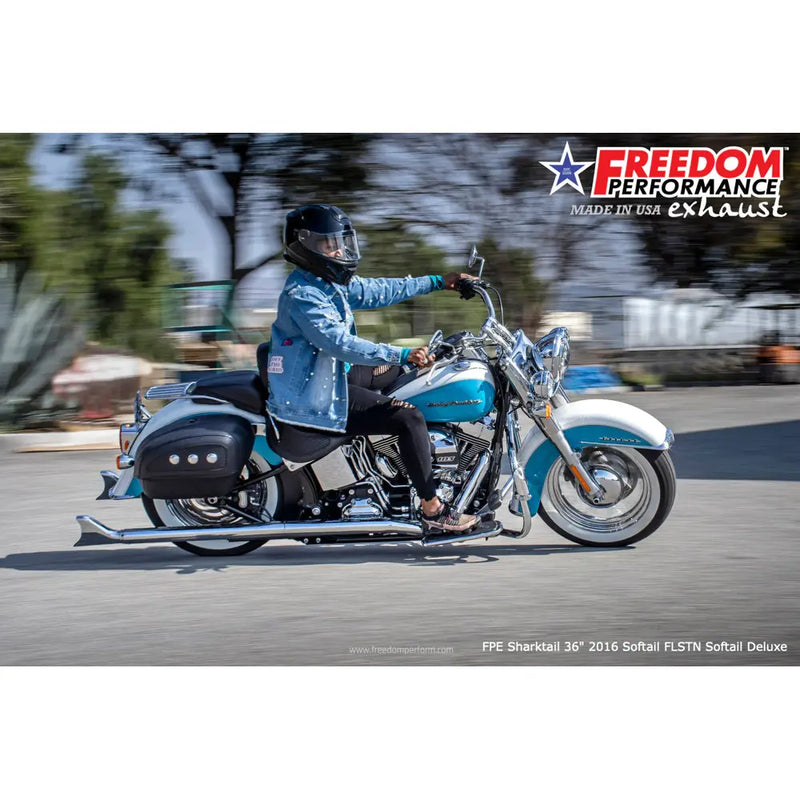 Freedom Performance Thorcat EC Approved Sharktail True Duals Auspuff für Harley