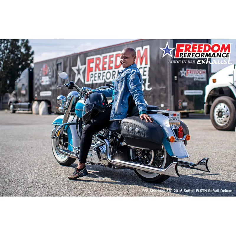 Freedom Performance Thorcat EC Approved Sharktail True Duals Auspuff für Harley