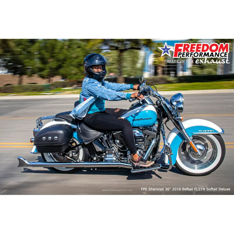 Freedom Performance Thorcat EC Approved Sharktail True Duals Auspuff für Harley