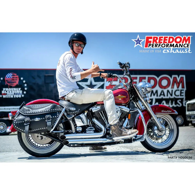 Freedom Performance Thorcat EC Approved Declaration Turn Outs Auspuff für Harley