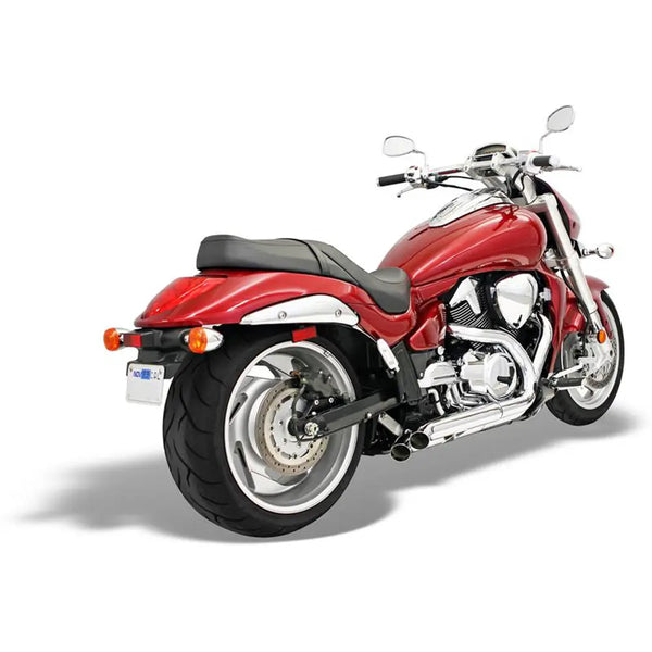 Bassani Pro Street Turn Out Chrom Auspuffanlage für Suzuki