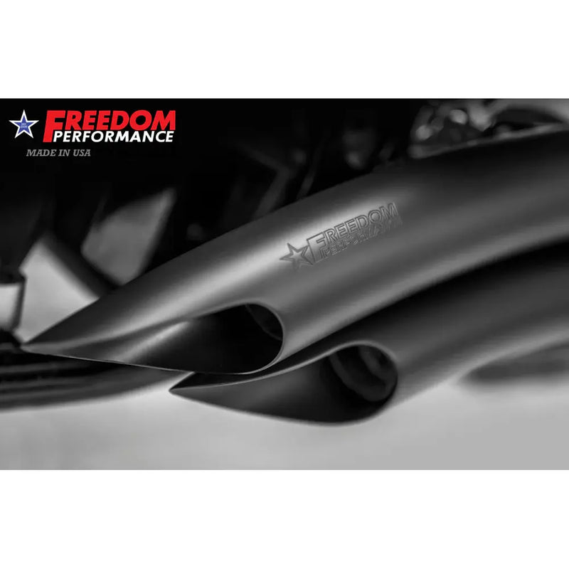 Freedom Performance Sharp Curve Radius Scallop Auspuff für Harley