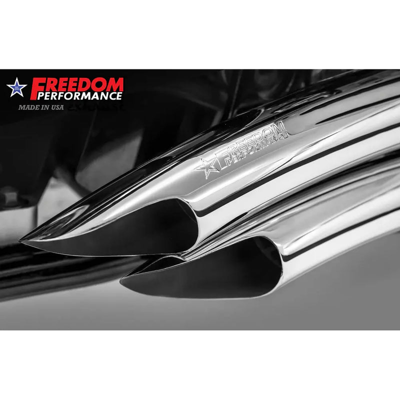 Freedom Performance Sharp Curve Radius Scallop Auspuff für Harley