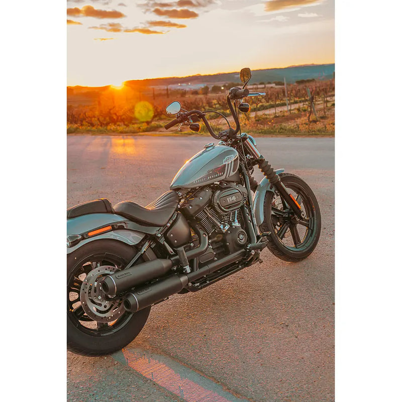 Black Duck Bombardier EC Euro Approved Slip-On Schalldämpfer für Harley