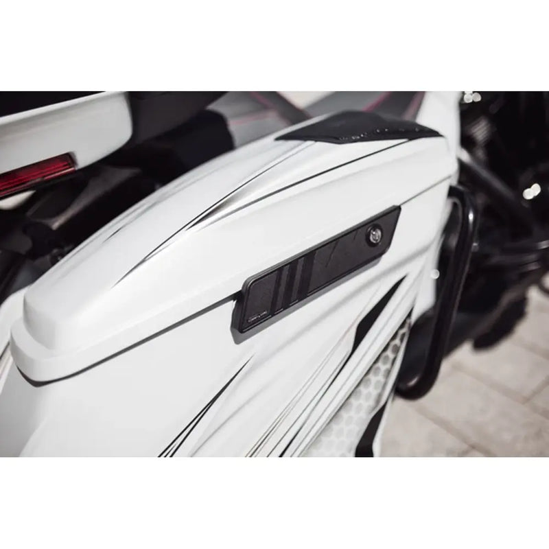 Tommy & Sons Satteltaschenverschlussabdeckungen für Harley