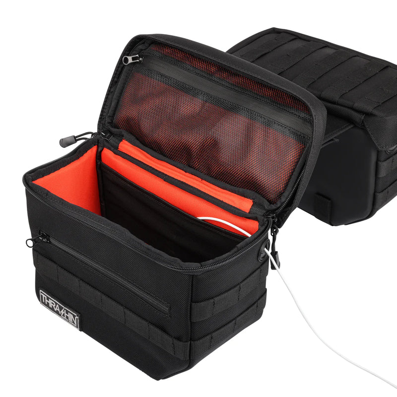 Thrashin Supply Essential 10L Überwurf-Motorrad-Satteltaschen-Set