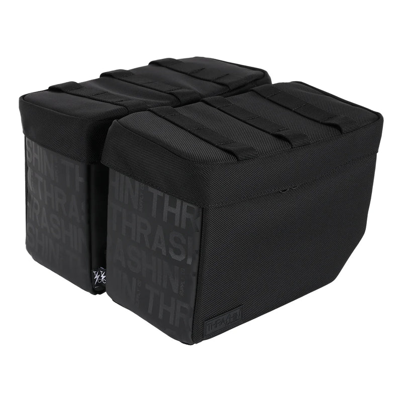 Thrashin Supply Essential Base 10L Überwurf-Motorrad-Satteltaschen-Set