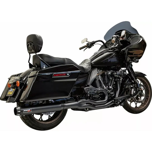 Bassani Road Rage Straight Can 2-into-1 Auspuffanlage für Harley