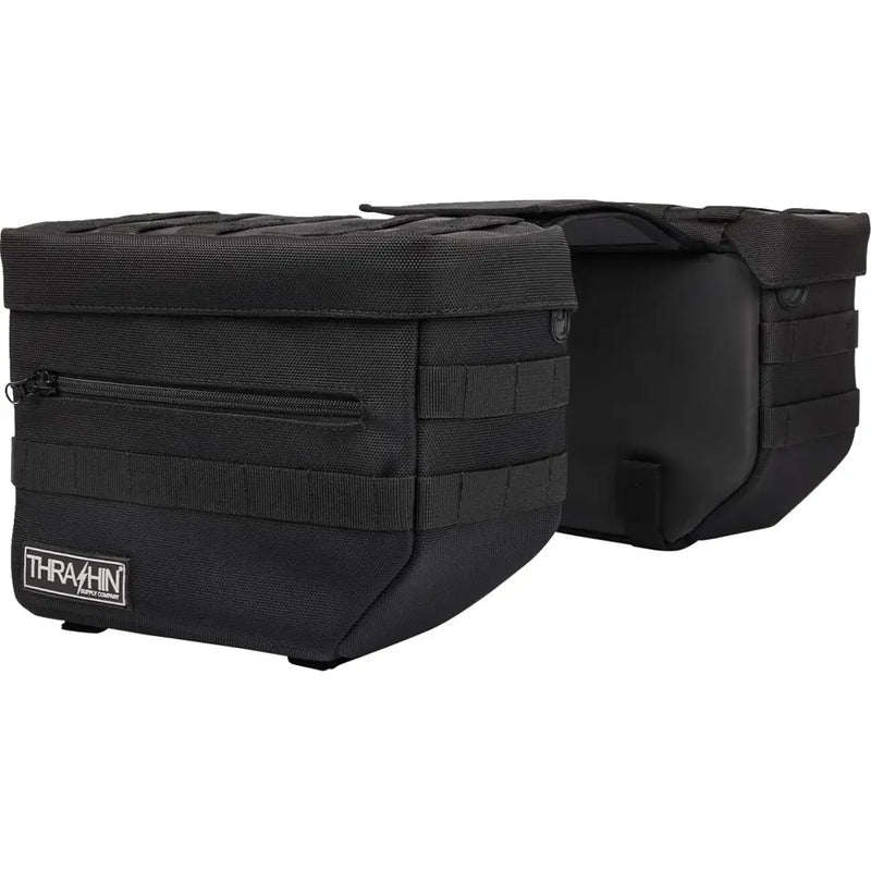 Thrashin Supply Essential 10L Überwurf-Motorrad-Satteltaschen-Set