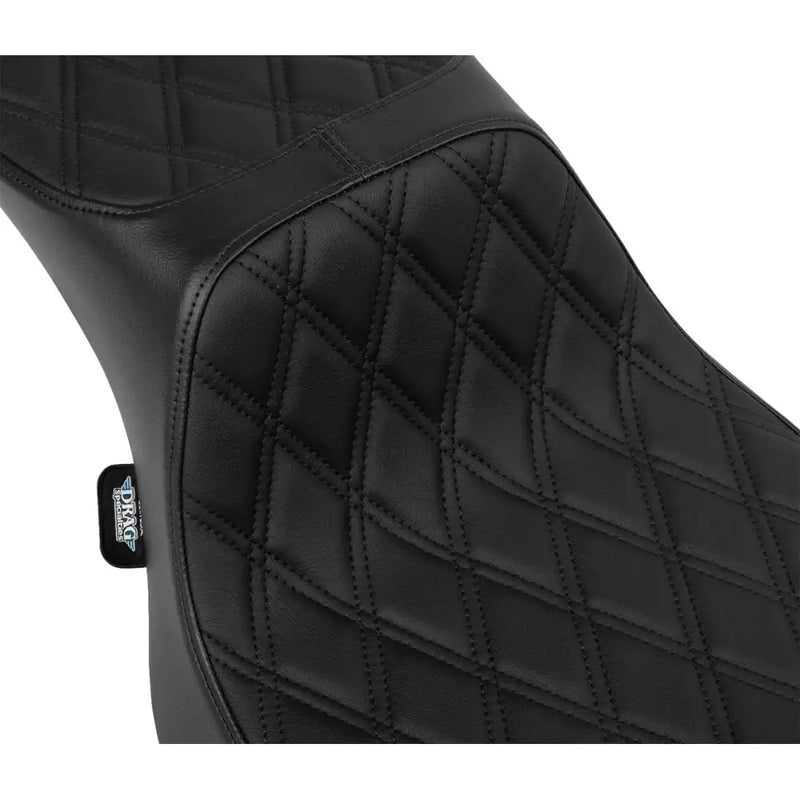 Drag Specialties Performance Predator 2-Up Extended Reach Sitzbank für Harley
