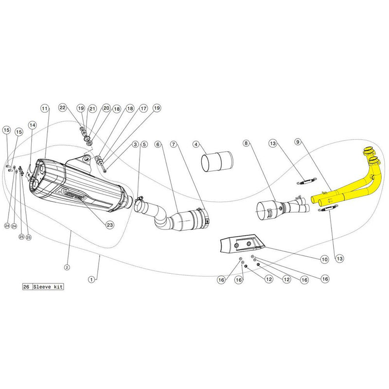 Akrapovic Replacement Headers H-Y5R1