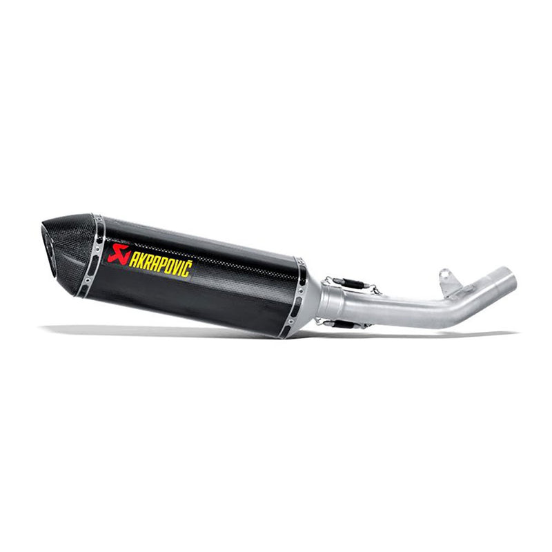 Akrapovic Slip-On Series Muffler for Kawasaki 07-12 Z750 / R (Carbon muffler with carbon end cap) (S-K7SO2-ZC)