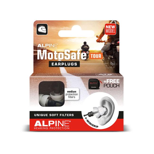 Alpine Motosafe Tour Earplugs with Mini Grip