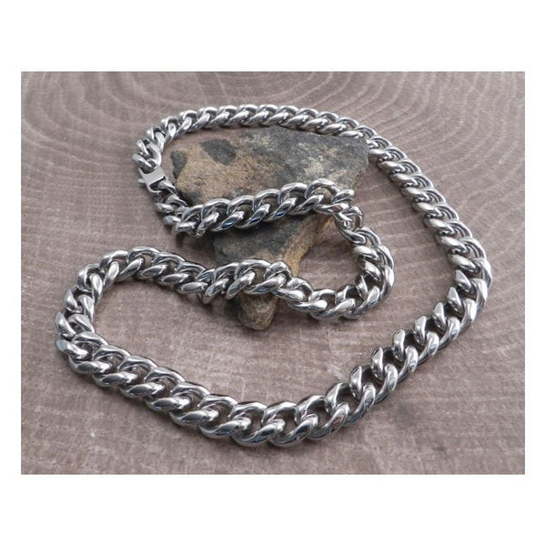 Amigaz Cuban Stainless Steel Necklace