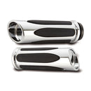 Arlen Ness Billet Deep Cut Comfort Grips HD Chrome