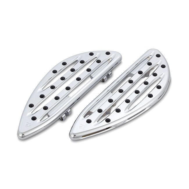 Arlen Ness Deep Cut Driver Floorboards for Indian 14-20 Indian Chief, Chieftain, Springfield, Roadmaster / Chrome