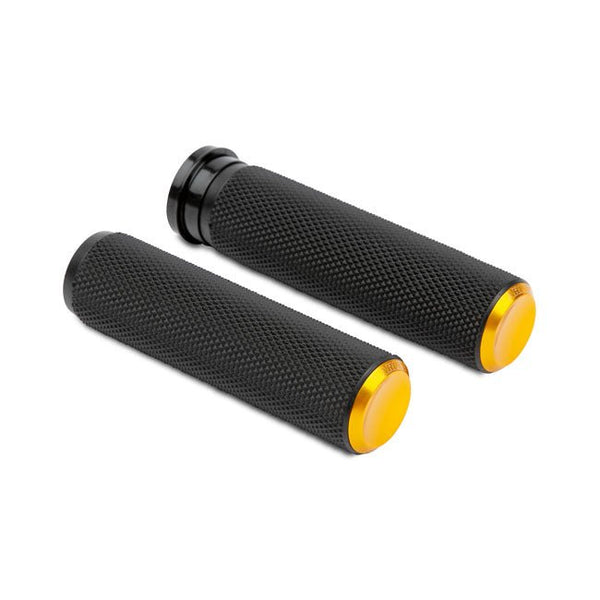 Arlen Ness Knurled Fusion Grips Gold HD TBW