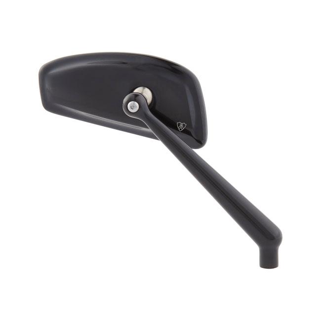 Arlen Ness Tearchop Motorcycle Mirror Black / Left