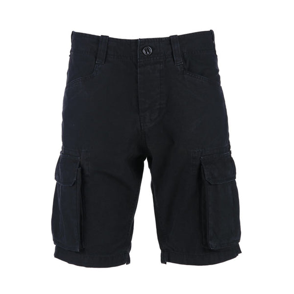 Army Surplus Cargo Shorts Black / S  - Customhoj