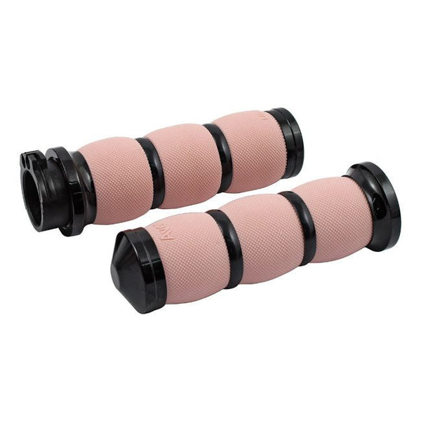 Avon Air Cushioned Motorcycle Grips HD TBW Black/Pink