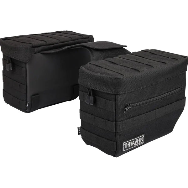 Thrashin Supply Essential 10L Überwurf-Motorrad-Satteltaschen-Set