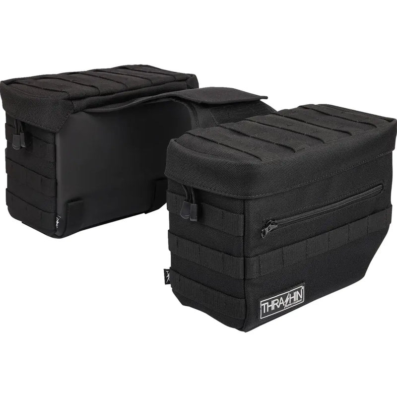 Thrashin Supply Essential 10L Überwurf-Motorrad-Satteltaschen-Set