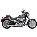 Bassani Road Rage Short Megaphone 2-into-1 Exhaust System for Harley 86-17 Softail (excl. Breakout / CVO) / Chrome  - Customhoj