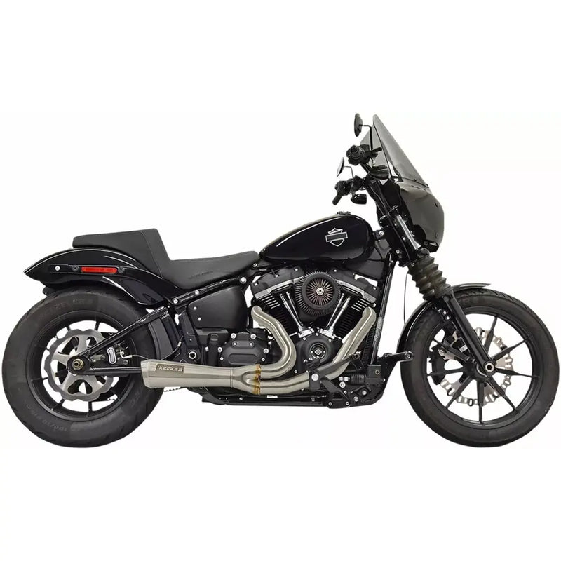Bassani The Ripper Short 2-into-1 Exhaust System for Harley 18-24 Softail Street Bob / Low Rider / Standard / Slim / Fat Bob (excl. Low Rider ST) / Stainless  - Customhoj