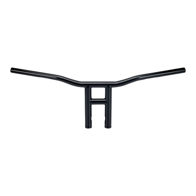 Biltwell 1-1/8" Tyson XL Motorcycle Handlebars 10" Black / With dimples (for Harley controls)