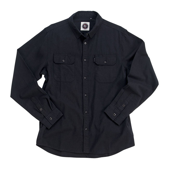 Biltwell Blackout Flannel Shirt Black