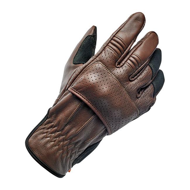 Biltwell Borrego Motorcycle Gloves Brown/Black / XS