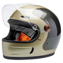 Biltwell Gringo SV Motorcycle Helmet Champagne / Charcoal Tracke / XS (53-54cm)  - Customhoj