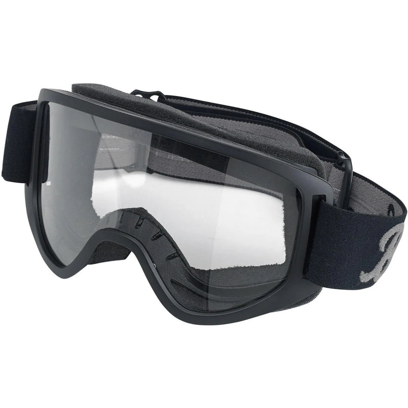 Biltwell Moto 2.0 Motorcycle Goggles Black  - Customhoj