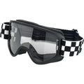 Biltwell Moto 2.0 Motorcycle Goggles Checkers  - Customhoj