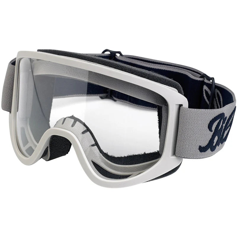 Biltwell Moto 2.0 Motorcycle Goggles Titanium  - Customhoj