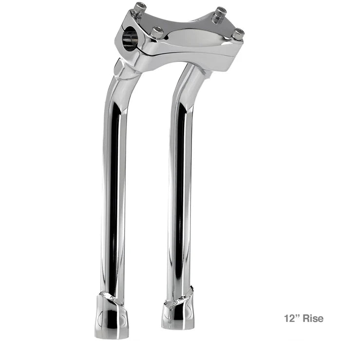 Biltwell Murdock Pullback Handlebar Risers Chrome / 12" (30.4cm)