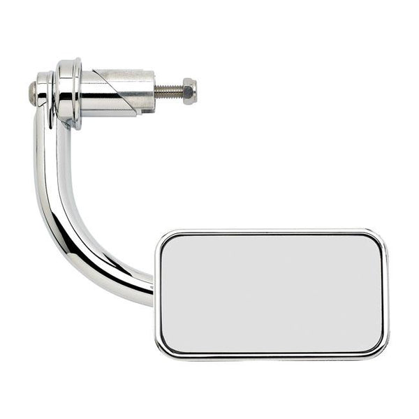 Biltwell Utility Motorcycle Mirror Rectangle In-Bar 7/8" Chrome