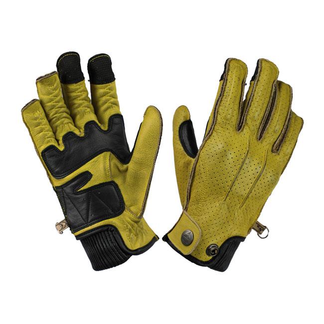 By City Oxford Motorcycle Gloves Yellow / XS