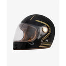 By City Roadster III Integral Motorcycle Helmet Black/Gold / XS (53-54cm)  - Customhoj