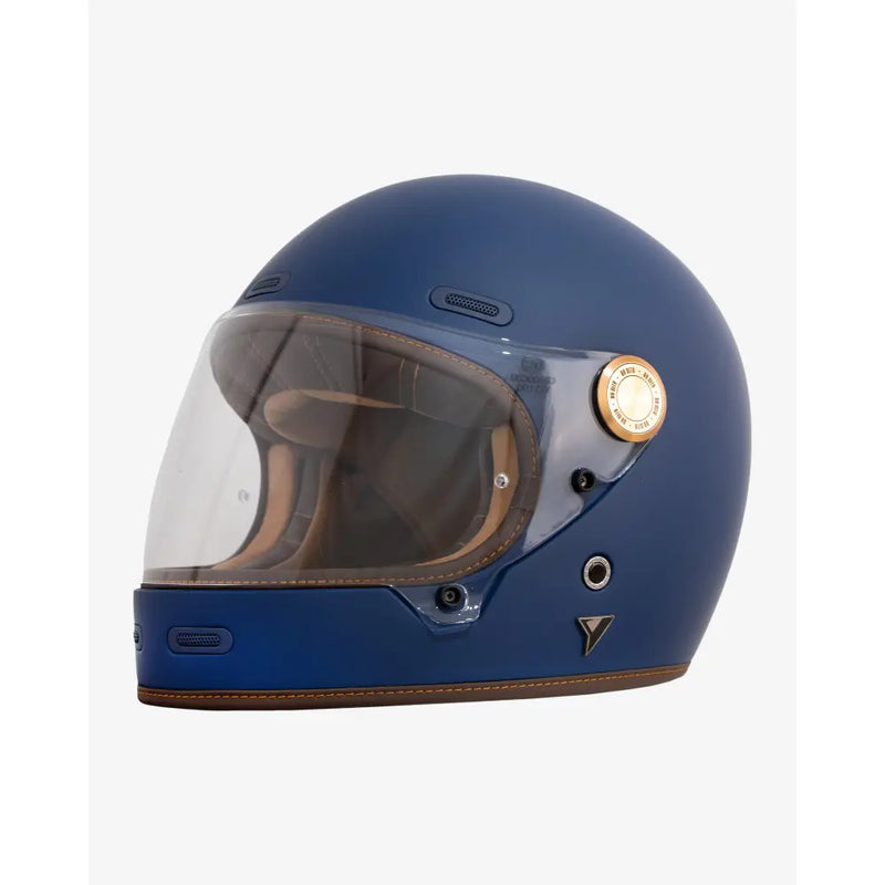 By City Roadster III Integral Motorcycle Helmet Matte Blue / XS (53-54cm)  - Customhoj